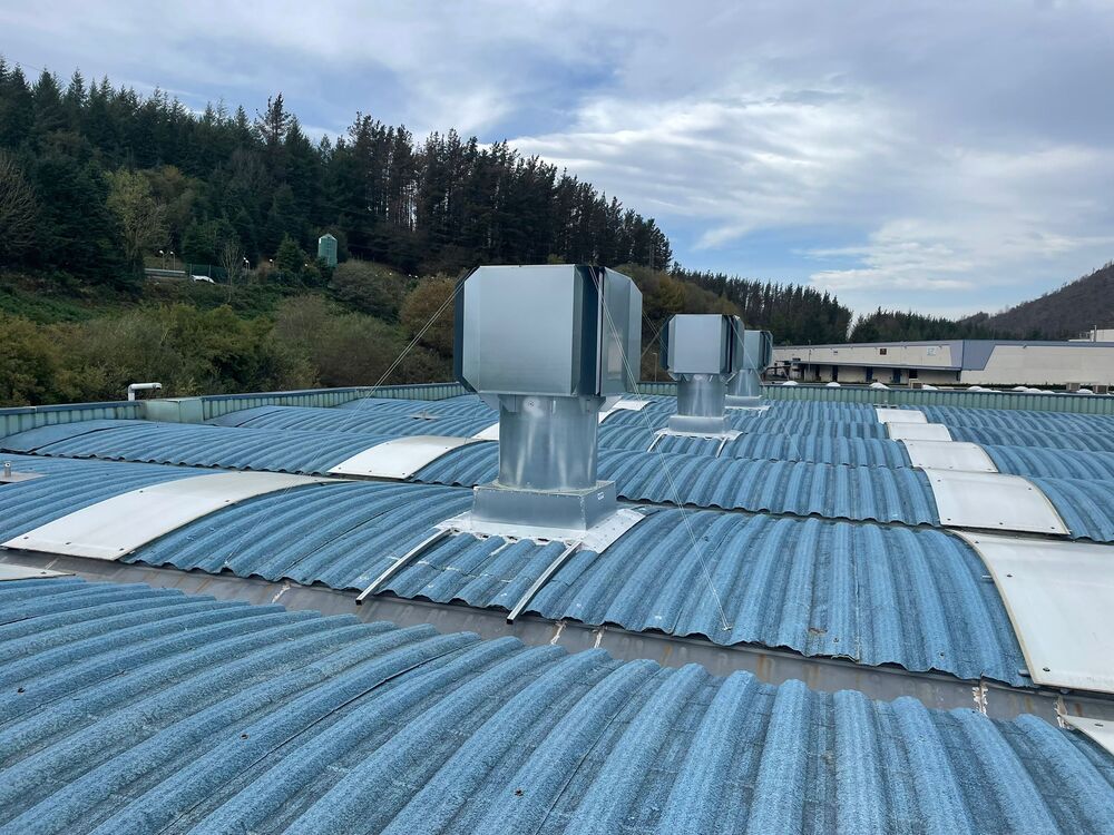 Ventilación AEROBLIND-E en cubierta curva 4