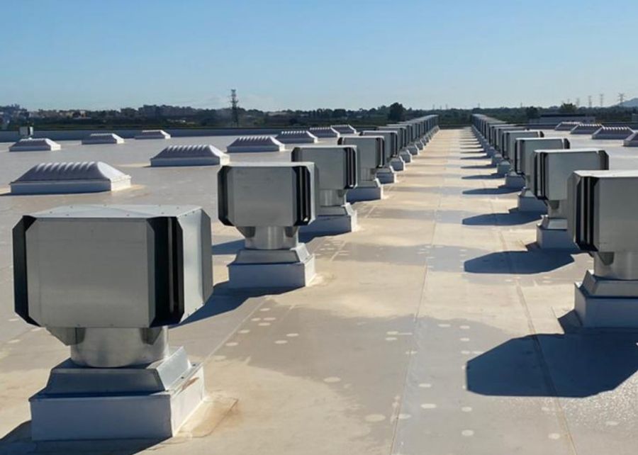 Renovación de aire en nave industriales